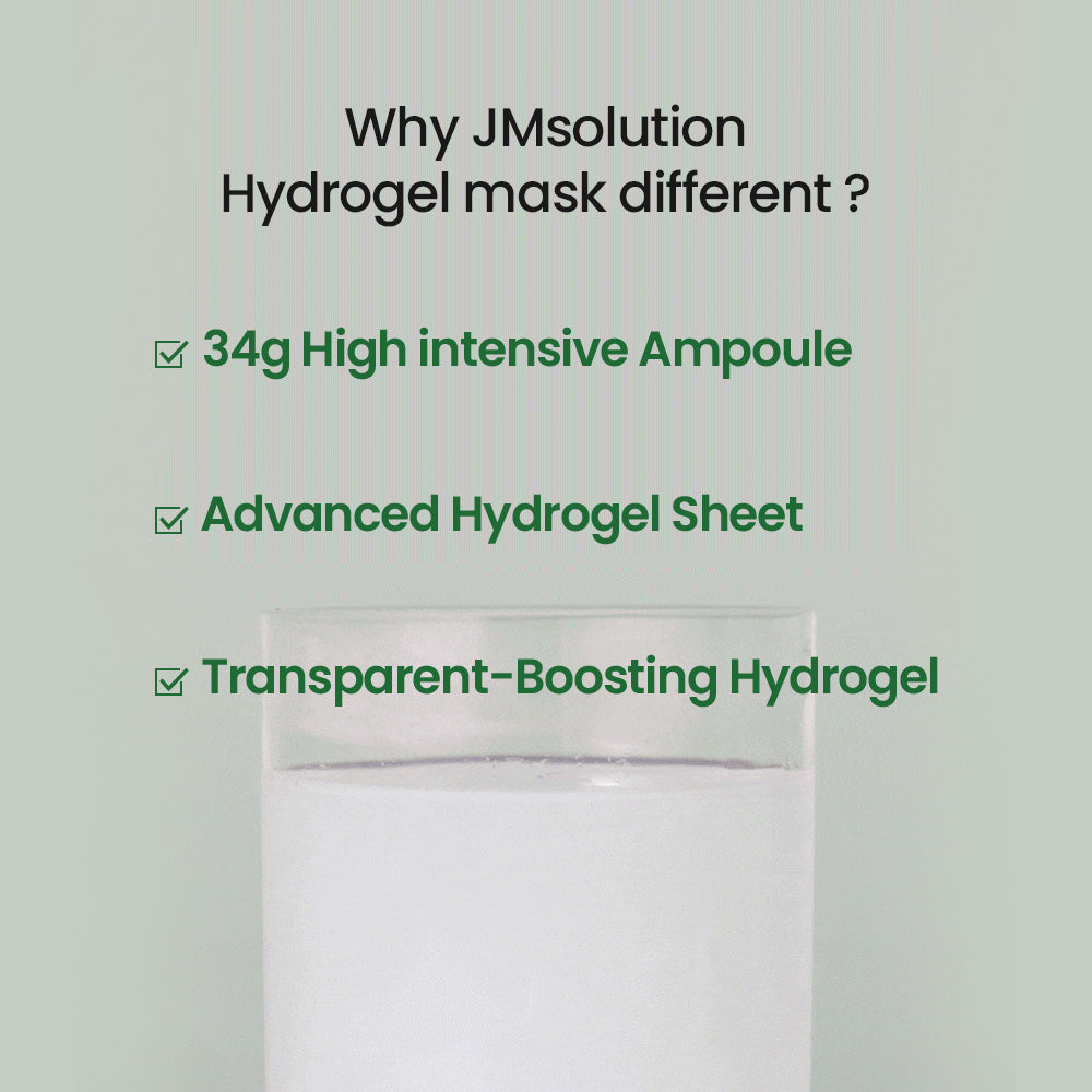 JMsolution Bio Cica Calming Mask – Soothing Hydrogel Sheet Mask for Sensitive & Irritated Skin – 5 Sheets (4 Sheets)
