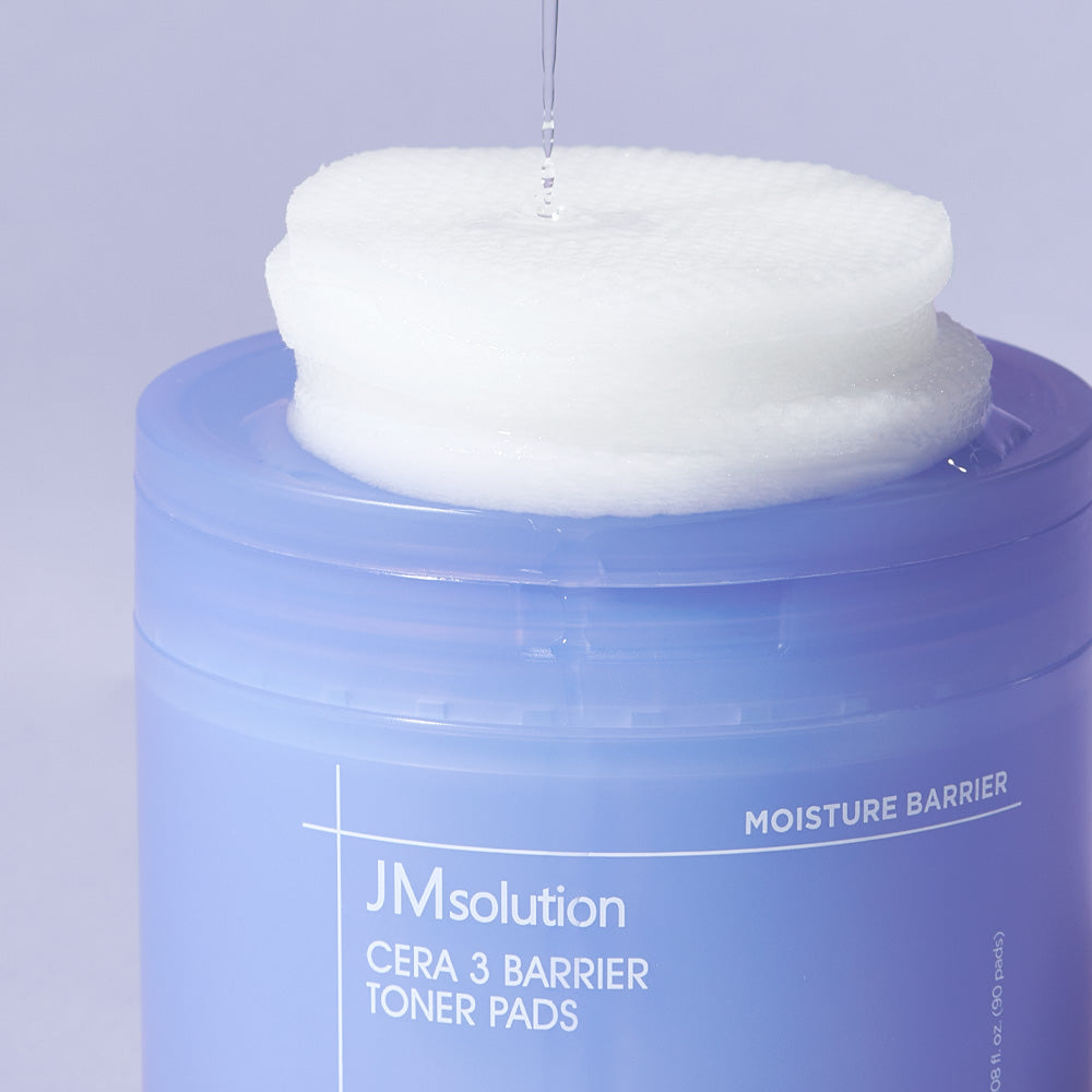 JMsolution Cera 3 Barrier Toner Pad – Strengthen Skin Barrier with 3 Ceramides & Panthenol