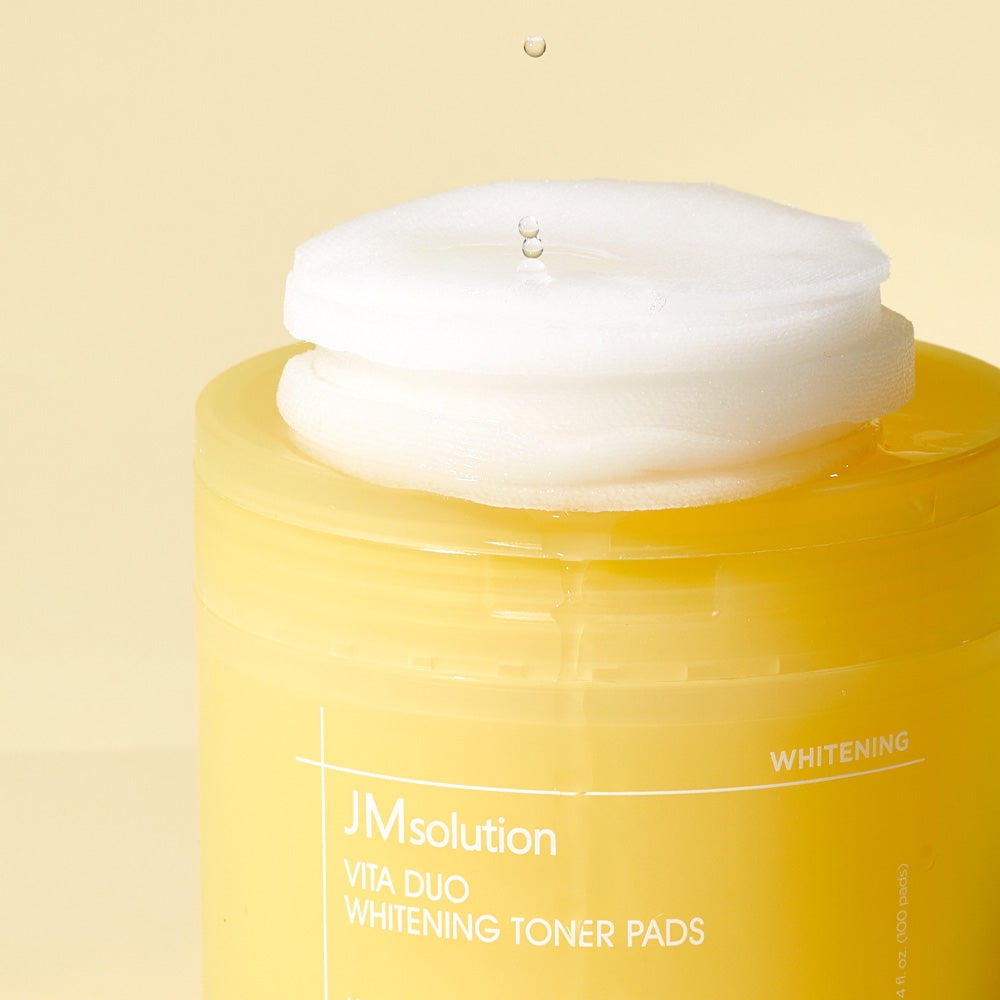 JMsolution Vita Duo Whitening Toner Pad – – Brighten & Even Skin Tone with Vitamin Complex & Glutathione