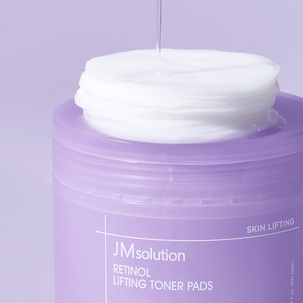 JMsolution Retinol Lifting Toner Pad – Visibly Firms & Lifts with Retinol, Peptides & Vitamins