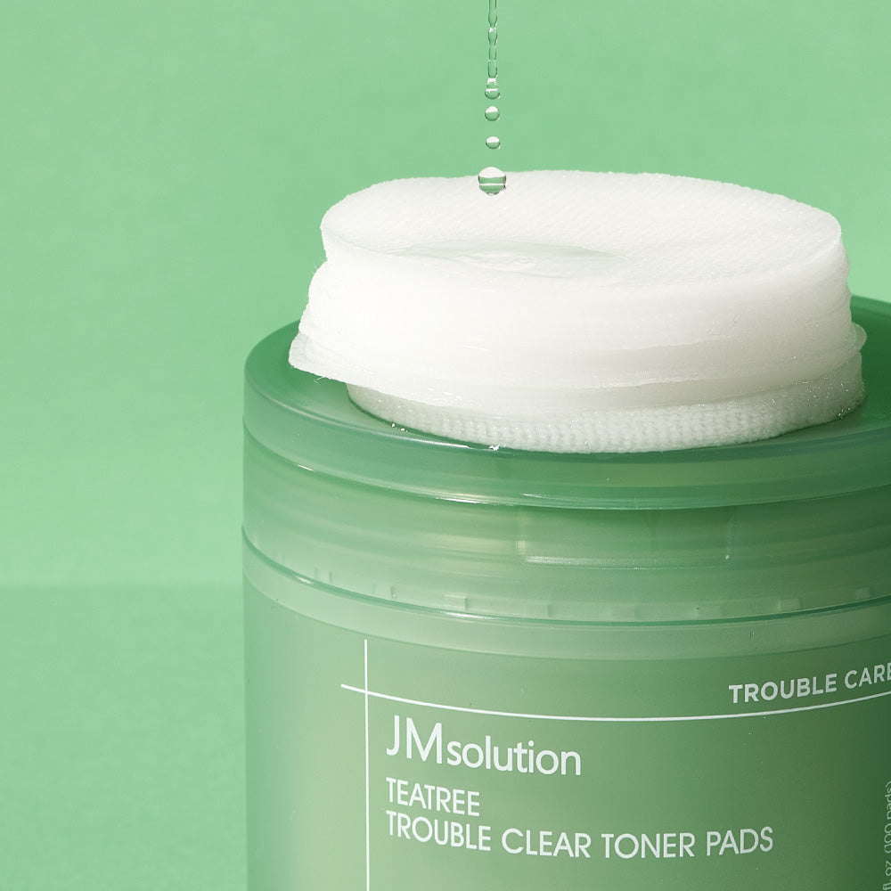 JMsolution Tea Tree Trouble Clear Toner Pad – Control Sebum & Calm Acne with Tea Tree
