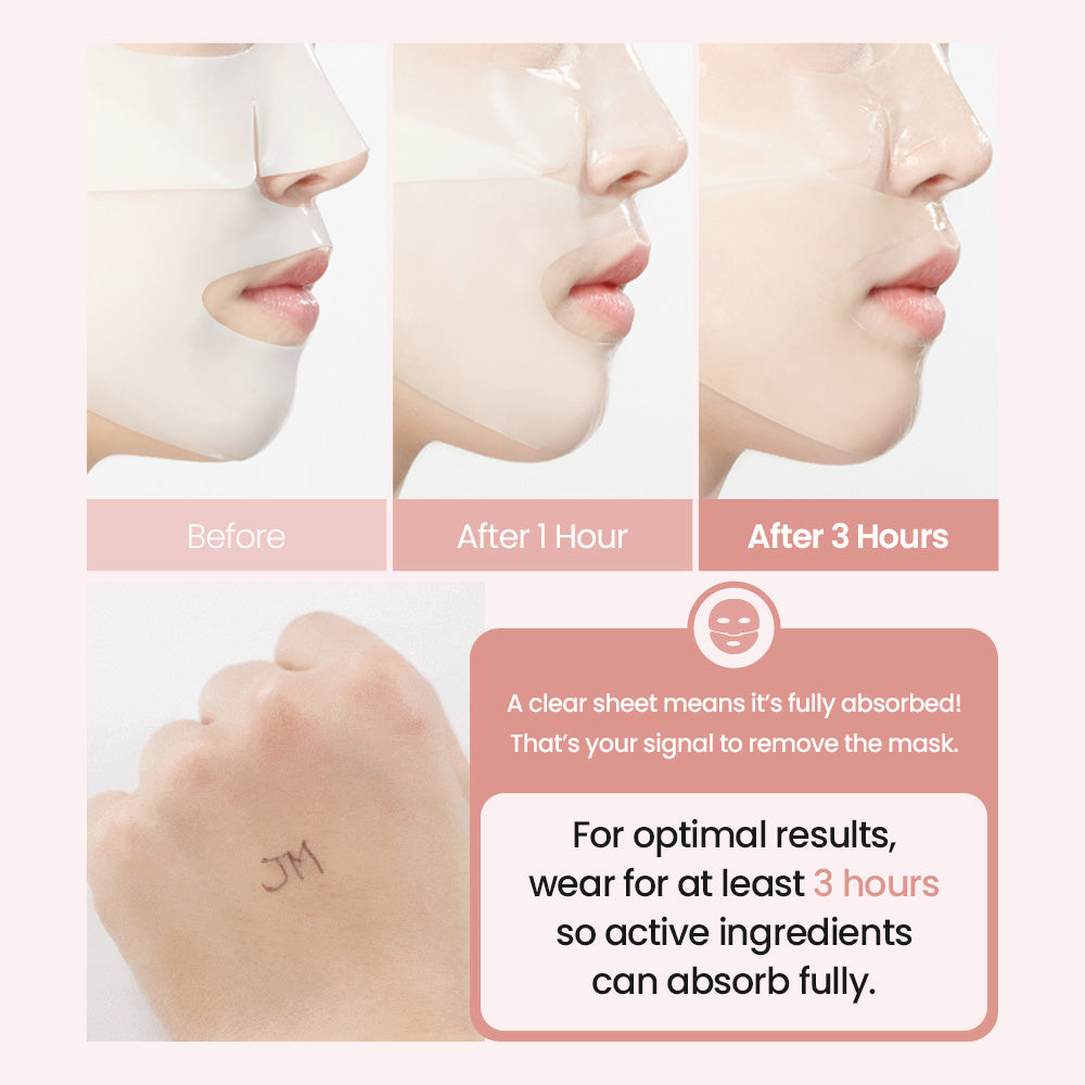 JMsolution Bio Collagen PDRN Firming Mask – Anti-Aging Hydrogel Mask with high intensive ampoule & Salmon DNA – Skin Lifting & Wrinkle Care(4 Sheets)