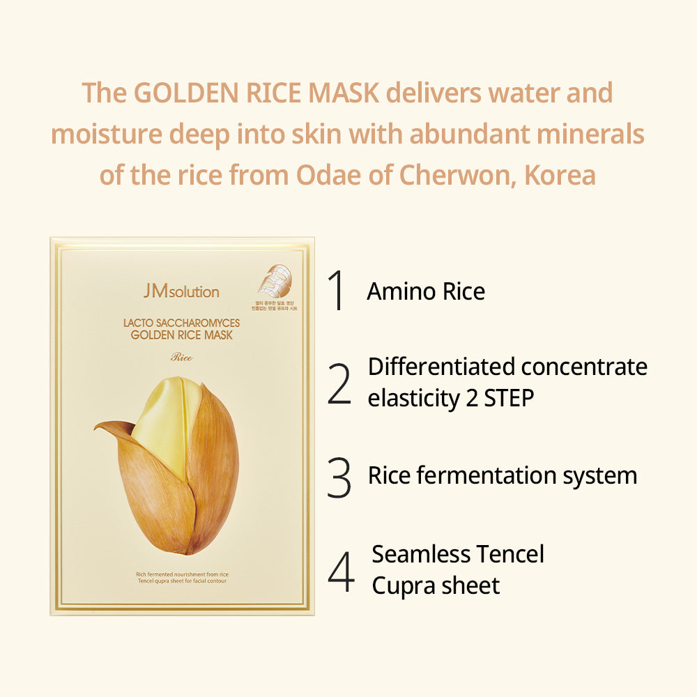 Lacto Golden Rice extracted Moisturizing Mask (10 Sheets)