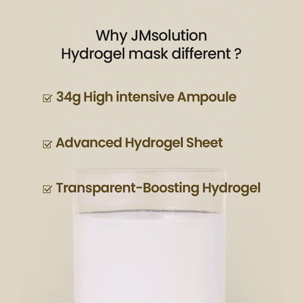 JMsolution Bio Vita Duo Brightening Mask -Vitamin C + E Hydrogel Mask for Dull Skin – Dark Spot Correcting & Radiance Boosting – Clinically Proven (4 Sheets)