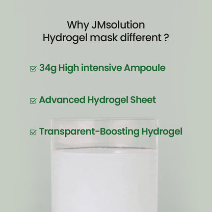 JMsolution Bio Cica  Calming Mask – Soothing Hydrogel Sheet Mask for Sensitive & Irritated Skin – 5 Sheets (4 Sheets)