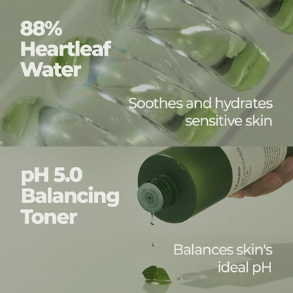 JM Solution Heart Leaf Cleansing Oil + Heart Leaf 88%Toner