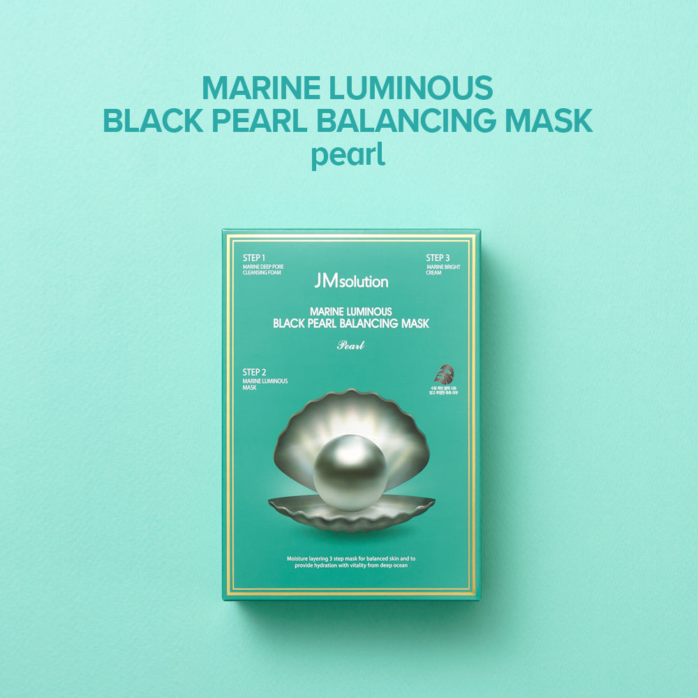 Marine Luminous Black Pearl Balancing 3 Step Mask (10 Sheets)