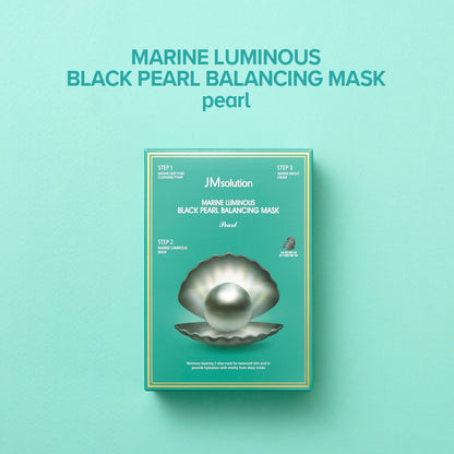 Marine Luminous Black Pearl Balancing 3 Step Mask (10 Sheets)