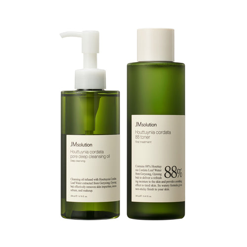 JM Solution Heart Leaf Cleansing Oil + Heart Leaf 88%Toner