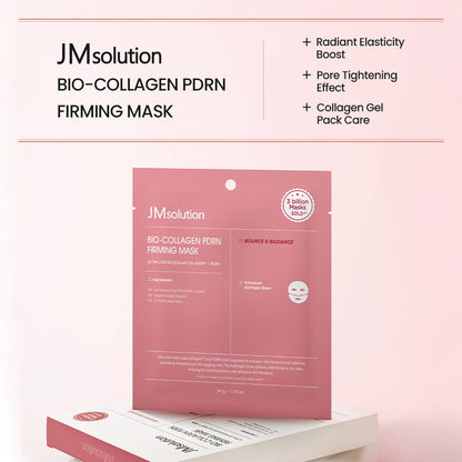 JMsolution Bio Collagen PDRN Firming Mask – Anti-Aging Hydrogel Mask with high intensive ampoule & Salmon DNA – Skin Lifting & Wrinkle Care(4 Sheets)