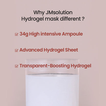 JMsolution Bio Collagen PDRN Firming Mask – Anti-Aging Hydrogel Mask with high intensive ampoule & Salmon DNA – Skin Lifting & Wrinkle Care(4 Sheets)
