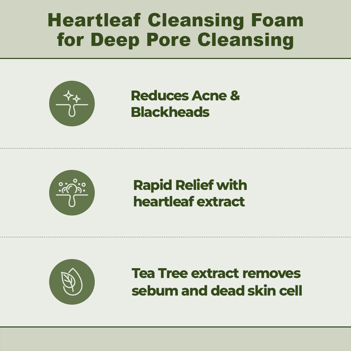 JM Solution Heart Leaf Pore Deep Cleansing Foam