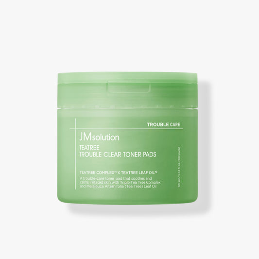 JMsolution Tea Tree Trouble Clear Toner Pad – Control Sebum & Calm Acne with Tea Tree