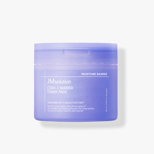 JMsolution Cera 3 Barrier Toner Pad – Strengthen Skin Barrier with 3 Ceramides & Panthenol