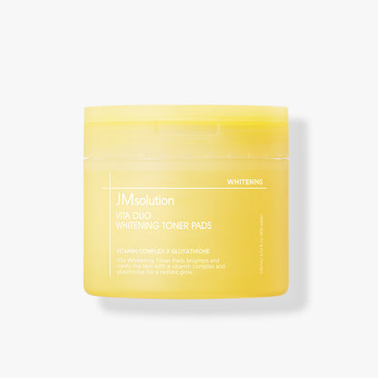 JMsolution Vita Duo Whitening Toner Pad – – Brighten & Even Skin Tone with Vitamin Complex & Glutathione